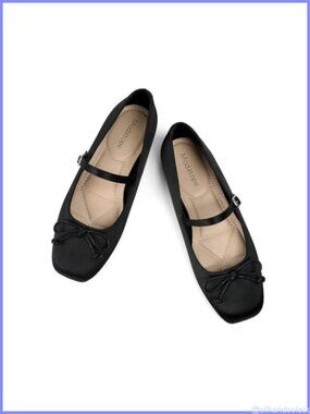Mary Jane Ballet Flats Square Toe Adjustable Strap Cushioned Women's Shoes